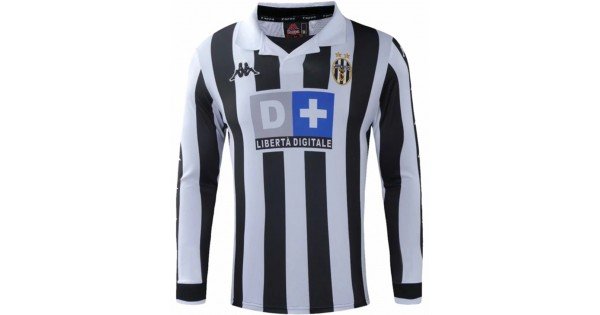 Camisa I Juventus 1999 2000 Retro Kappa manga comprida